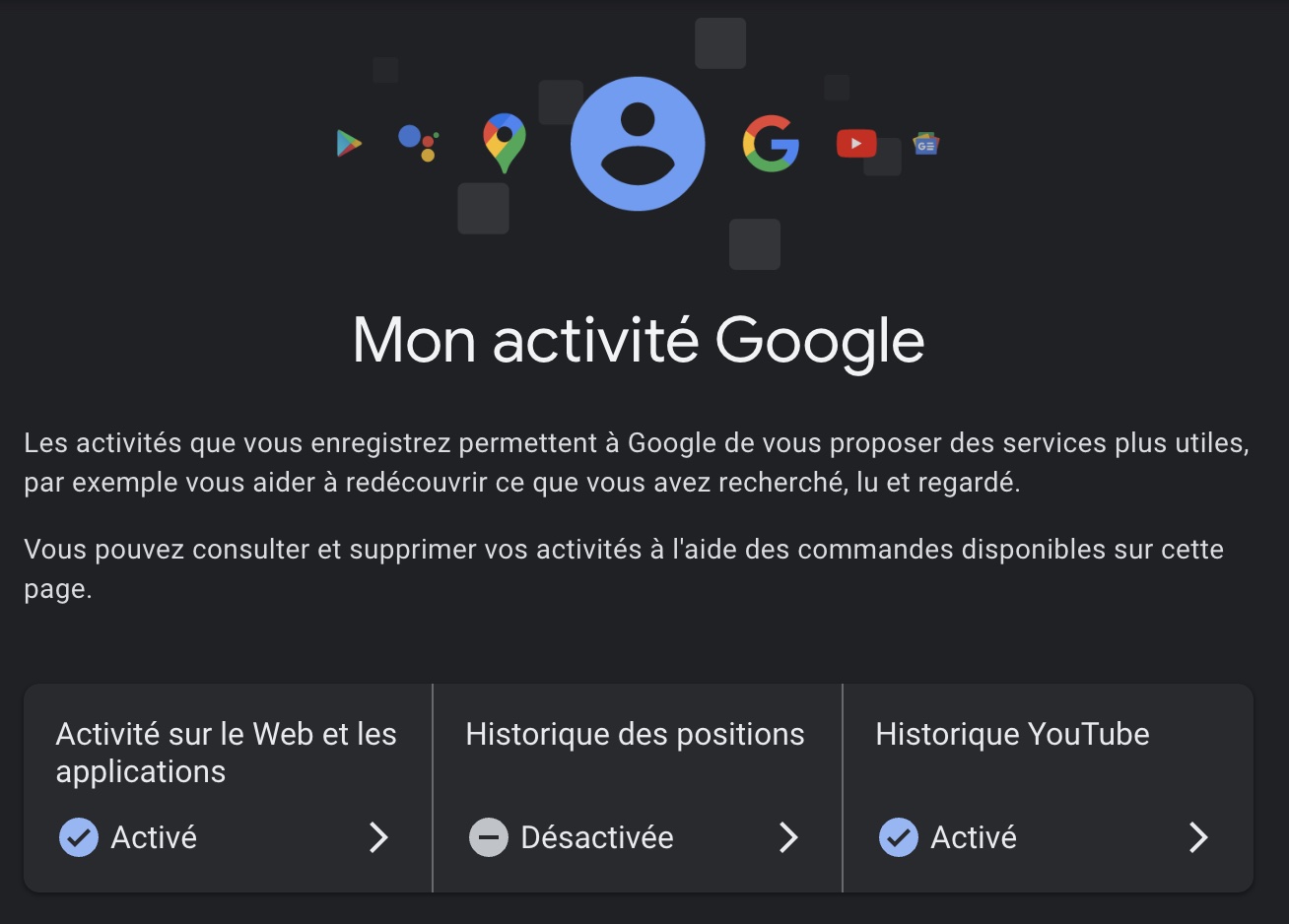 activité google